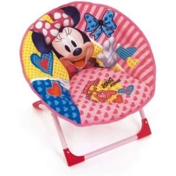 ARDITEX Siège Lune Pliable Minnie Mouse Rouge 50cm - Multicolor