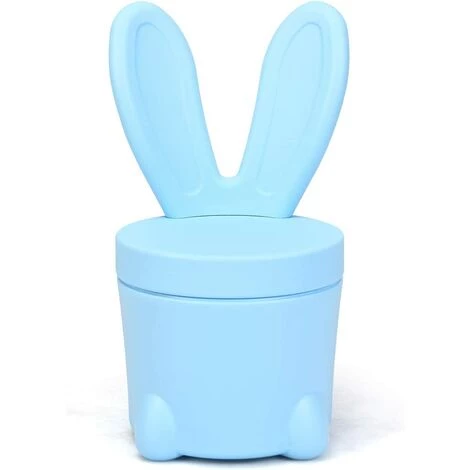 DREMADE DREAMADE Tabouret Enfant Avec Dossier, Pouf Animal Avec Fonction De Rangement, Chaise En Forme De Lapin En PE Avec Capacité De Charge 120 KG, 30X30X57 CM, Bleu 4 DREMADE DREAMADE Tabouret Enfant Avec Dossier, Pouf Animal Avec Fonction De Rangement, Chaise En Forme De Lapin En PE Avec Capacité De Charge 120 KG, 30X30X57 CM, Bleu – Image 2