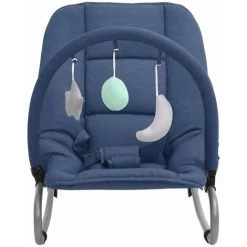 HAPPYSHOPPING Transat Pour Bébé Bleu Marine Acier -Assise pour enfant Soldes 56648024 3