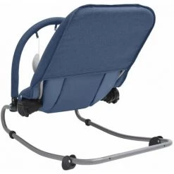 HAPPYSHOPPING Transat Pour Bébé Bleu Marine Acier -Assise pour enfant Soldes 56648024 5
