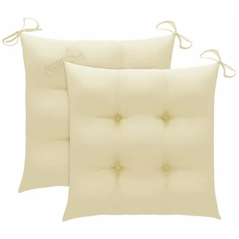 HAPPYSHOPPING Chaise à Bascule Avec Coussin Blanc Crème Bois De Teck Solide 4 HAPPYSHOPPING Chaise à Bascule Avec Coussin Blanc Crème Bois De Teck Solide – Image 2