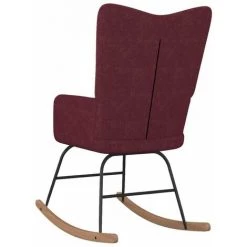 HAPPYSHOPPING Chaise à Bascule Violet Tissu 10 HAPPYSHOPPING Chaise à Bascule Violet Tissu -Assise pour enfant Soldes 56684840 4