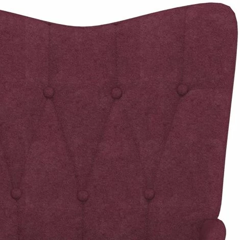 HAPPYSHOPPING Chaise à Bascule Violet Tissu 7 HAPPYSHOPPING Chaise à Bascule Violet Tissu – Image 5