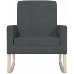 HAPPYSHOPPING Chaise à Bascule Gris Foncé Tissu 10 HAPPYSHOPPING Chaise à Bascule Gris Foncé Tissu -Assise pour enfant Soldes 56684931 4