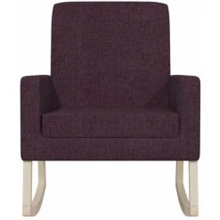 HAPPYSHOPPING Chaise à Bascule Violet Tissu -Assise pour enfant Soldes 56684972 4