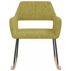 HAPPYSHOPPING Chaise à Bascule Vert Tissu 9 HAPPYSHOPPING Chaise à Bascule Vert Tissu -Assise pour enfant Soldes 56685026 3