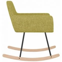 HAPPYSHOPPING Chaise à Bascule Vert Tissu 11 HAPPYSHOPPING Chaise à Bascule Vert Tissu -Assise pour enfant Soldes 56685026 5