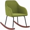HAPPYSHOPPING Chaise à Bascule Vert Clair Velours -Assise pour enfant Soldes 56685415 1