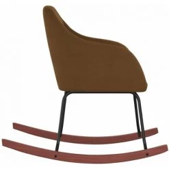 HAPPYSHOPPING Chaise à Bascule Marron Velours -Assise pour enfant Soldes 56685448 4