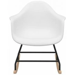 HAPPYSHOPPING Chaise à Bascule Blanc PP -Assise pour enfant Soldes 56686019 3