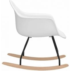 HAPPYSHOPPING Chaise à Bascule Blanc PP -Assise pour enfant Soldes 56686019 4