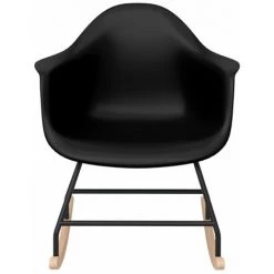HAPPYSHOPPING Chaise à Bascule Noir PP -Assise pour enfant Soldes 56686040 3