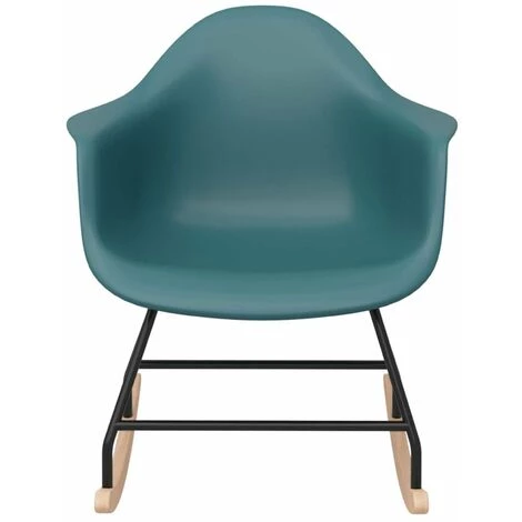 HAPPYSHOPPING Chaise à Bascule Turquoise PP 5 HAPPYSHOPPING Chaise à Bascule Turquoise PP – Image 3