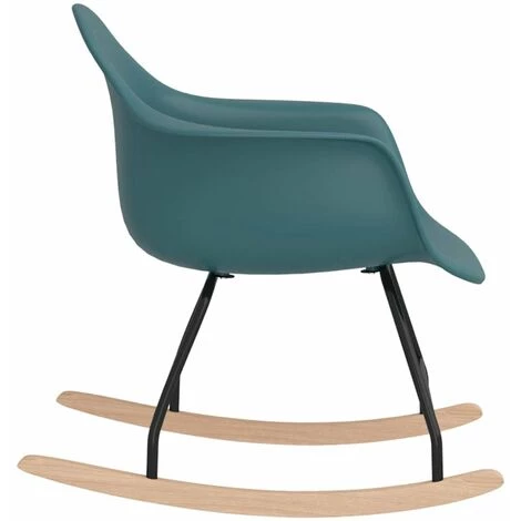 HAPPYSHOPPING Chaise à Bascule Turquoise PP 6 HAPPYSHOPPING Chaise à Bascule Turquoise PP – Image 4