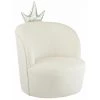 Paris Prix - Chaise Enfant Design "couronne" 52cm Blanc -Assise pour enfant Soldes 57062140 1