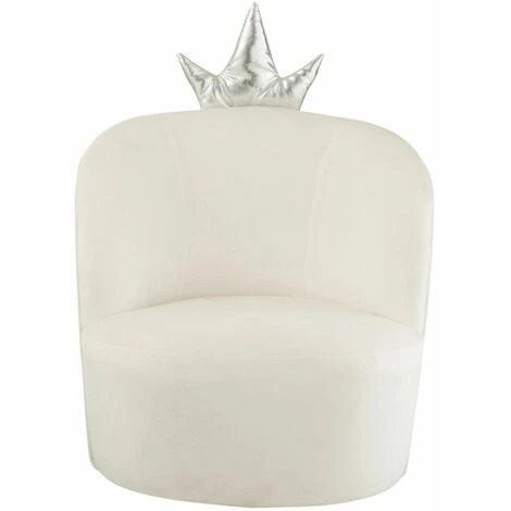 Paris Prix - Chaise Enfant Design "couronne" 52cm Blanc 4 Paris Prix - Chaise Enfant Design "couronne" 52cm Blanc – Image 2