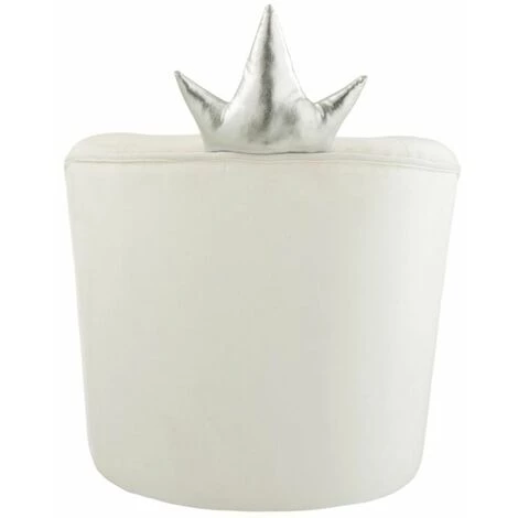 Paris Prix - Chaise Enfant Design "couronne" 52cm Blanc 6 Paris Prix - Chaise Enfant Design "couronne" 52cm Blanc – Image 4