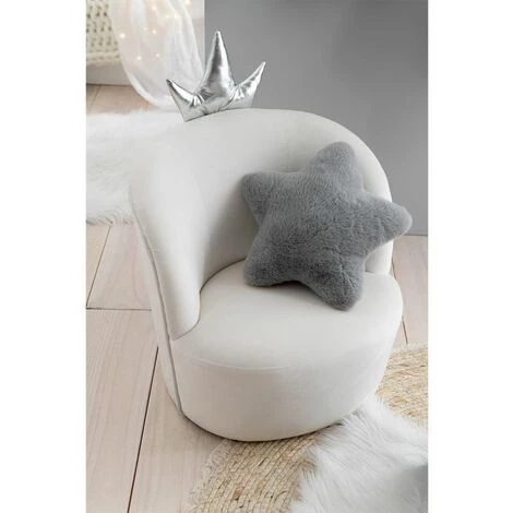 Paris Prix - Chaise Enfant Design "couronne" 52cm Blanc 7 Paris Prix - Chaise Enfant Design "couronne" 52cm Blanc – Image 5