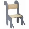 Paris Prix - Chaise Enfant Design "dino" 60cm Gris & Naturel -Assise pour enfant Soldes 57074716 1