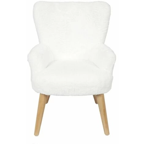Paris Prix - Fauteuil Enfant Imitation Fourrure "helsinki" 63cm Blanc 4 Paris Prix - Fauteuil Enfant Imitation Fourrure "helsinki" 63cm Blanc – Image 2