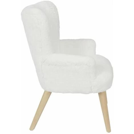 Paris Prix - Fauteuil Enfant Imitation Fourrure "helsinki" 63cm Blanc 5 Paris Prix - Fauteuil Enfant Imitation Fourrure "helsinki" 63cm Blanc – Image 3