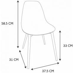 Paris Prix - Chaise Enfant Design "lina" 58cm Gris -Assise pour enfant Soldes 57076341 5