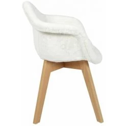 Paris Prix - Fauteuil Enfant "imitation Fourrure" 60cm Blanc -Assise pour enfant Soldes 57077317 3
