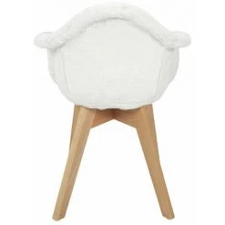Paris Prix - Fauteuil Enfant "imitation Fourrure" 60cm Blanc -Assise pour enfant Soldes 57077317 4