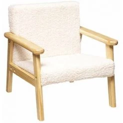 ATMOSPHERA FOR KIDS Fauteuil Pour Enfant "Basile" 46cm Écru