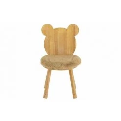 Paris Prix - Chaise Pour Enfant En Bois "ours" 61cm Naturel -Assise pour enfant Soldes 57079534 2