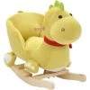 TRUE DEAL Dragon à Bascule Avec Dossier Peluche 60x32x53 Cm Vert Citron -Assise pour enfant Soldes 57846935 1