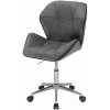 SVITA Chaise De Bureau Chaise De Bureau Confortable Réglable En Hauteur Sans Accoudoirs Velours Gris Foncé -Assise pour enfant Soldes 58261131 1