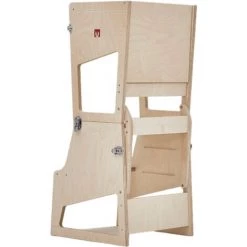 Bianconiglio Kids ® TRANSFORMER RÉGLABLE - Tour D'apprentissage Montessori écoresponsable, évolutive, Transformable 9-en-1, Fait-main ITALIE, Bouleau Sans Naturel Vernis, Certif CE & EN71 -Assise pour enfant Soldes 58302904 3