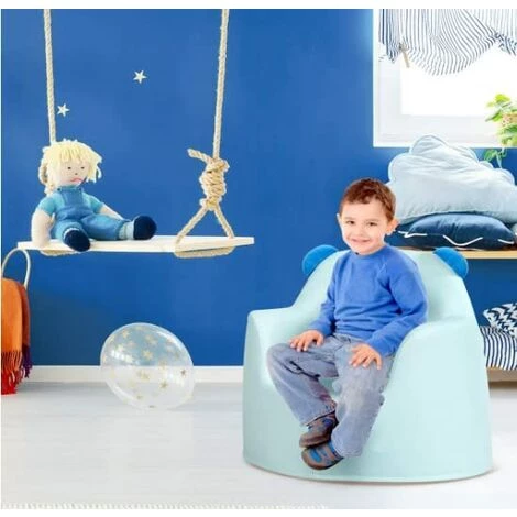 DREMADE DREAMADE Fauteuil Enfant Animal,Canapé Enfant En PVC Charge Maximal 30KG, Chaise Enfant Animal Idéal Pour Filles Et Garçons De 0 à 3 Ans Dans Chambre De Enfant, Salon, Maternelle, En Ours Bleu 4 DREMADE DREAMADE Fauteuil Enfant Animal,Canapé Enfant En PVC Charge Maximal 30KG, Chaise Enfant Animal Idéal Pour Filles Et Garçons De 0 à 3 Ans Dans Chambre De Enfant, Salon, Maternelle, En Ours Bleu – Image 2