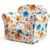 DREMADE DREAMADE Fauteuil Pour Enfant, Canapé D' Enfant Rembourré Confortable Avec Accoudoir Ergonomique, Canapé Avec Dessin Animé Mignon, Pour Salon, Chambre, Ecole Maternelle (Motif Éléphant) -Assise pour enfant Soldes 58846088 1