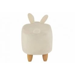 LANADECO CHAISE ENFANT MOUTON BOIS / TEXTILE BLANC - Blanc -Assise pour enfant Soldes 59391403 4