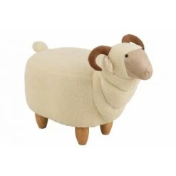 LANADECO CHAISE ENFANT RAM BOIS / TEXTILE BLANC - Blanc