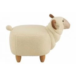 LANADECO CHAISE ENFANT RAM BOIS / TEXTILE BLANC - Blanc -Assise pour enfant Soldes 59391431 3