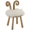 LANADECO CHAISE OREILLE MOUTON BOIS NATUREL - Naturel