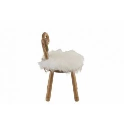 LANADECO CHAISE OREILLE MOUTON BOIS NATUREL - Naturel -Assise pour enfant Soldes 59391714 3