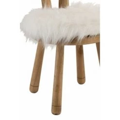 LANADECO CHAISE OREILLE MOUTON BOIS NATUREL - Naturel -Assise pour enfant Soldes 59391714 5