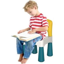 MINKUROW Chaise En Plastique Avec Dossier Incurvé, Ajout Parfait à La Table D'Activités Pour Enfants Pour Les Blocs De Construction Pour Garçons Et Filles, Poids Maximum 100kg/220lb -Assise pour enfant Soldes 59478156 5