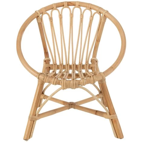 LES TENDANCES Chaise Enfant Ronde Rotin Naturel Ellen L 49 Cm 4 LES TENDANCES Chaise Enfant Ronde Rotin Naturel Ellen L 49 Cm – Image 2