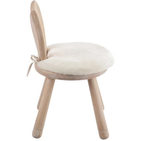LES TENDANCES Chaise Oreille De Lapin En Bois Naturel Lapinou 5 LES TENDANCES Chaise Oreille De Lapin En Bois Naturel Lapinou – Image 3