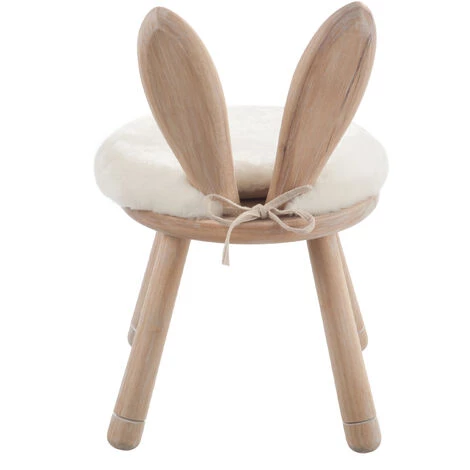 LES TENDANCES Chaise Oreille De Lapin En Bois Naturel Lapinou 6 LES TENDANCES Chaise Oreille De Lapin En Bois Naturel Lapinou – Image 4