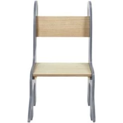 THE HOME DECO KIDS Chaise Enfant En Bois Animal Dino Gris - Gris -Assise pour enfant Soldes 60276493 3