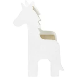 THE HOME DECO KIDS Chaise Enfant En Bois Animal Licorne Blanc - Blanc -Assise pour enfant Soldes 60280066 4