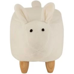 LES TENDANCES Chaise Enfant Mouton Bois Blanc Morty -Assise pour enfant Soldes 60629939 2