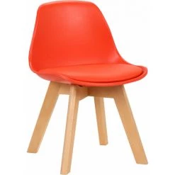 NOVA Chaise En Plastique Et Chaise En Bois Jeu Chaise De Chaise Pour Bébé Table De Bébé Couleur : Rouge