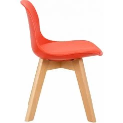 NOVA Chaise En Plastique Et Chaise En Bois Jeu Chaise De Chaise Pour Bébé Table De Bébé Couleur : Rouge -Assise pour enfant Soldes 61090550 3
